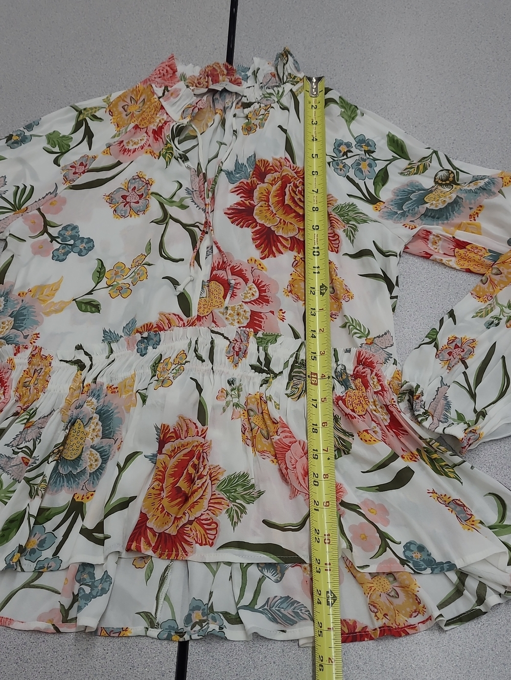 Ann Taylor Loft Poppy Floral Blouse Size S - Picture 6 of 11